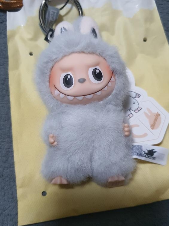 Pop Mart Labubu The Monsters Pin For Love Series Vinyl Plush Pendant (A-M) C (Opened Case) 착용 스타일