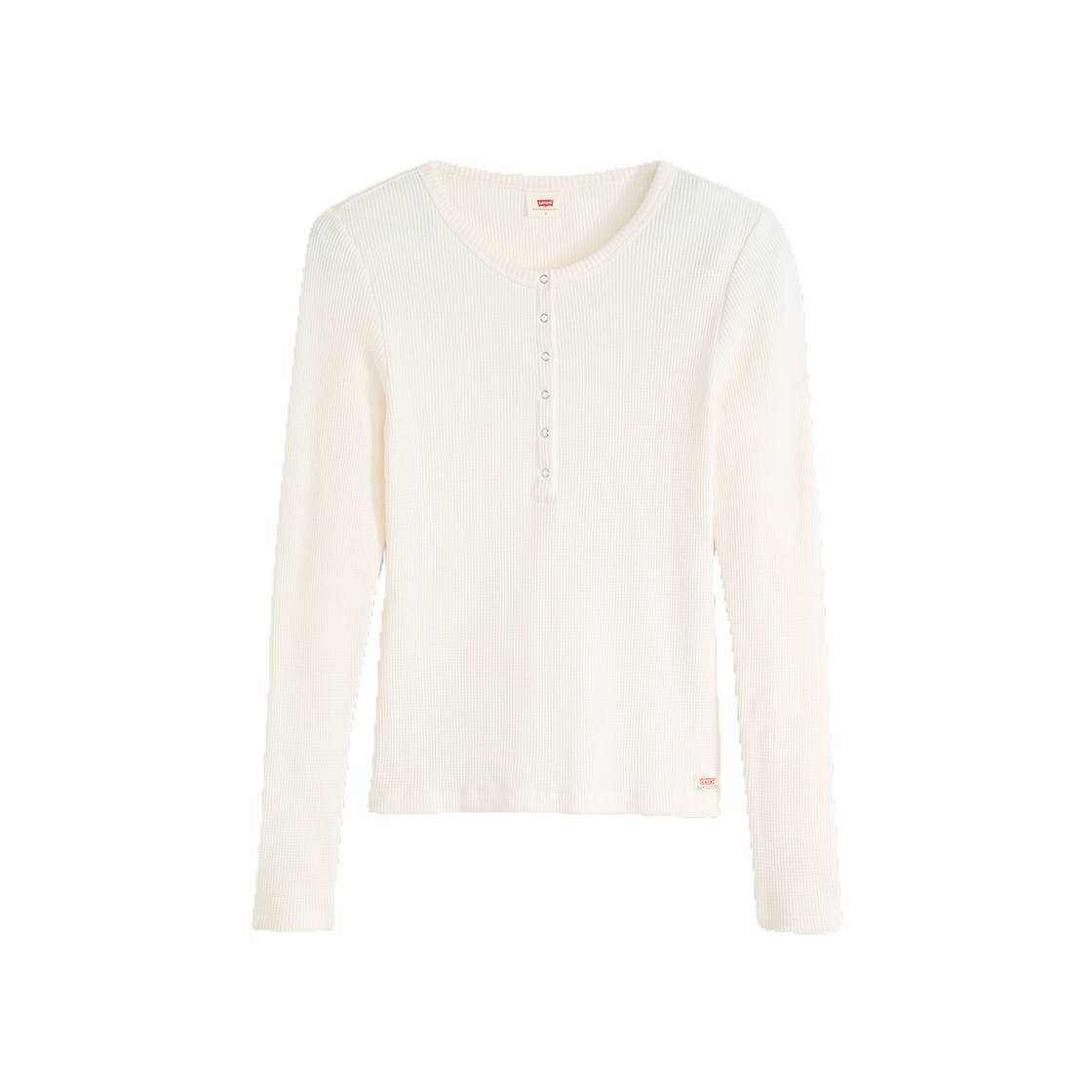003PY-0000 Levi's Women Dry Goods Waffle Henley White
