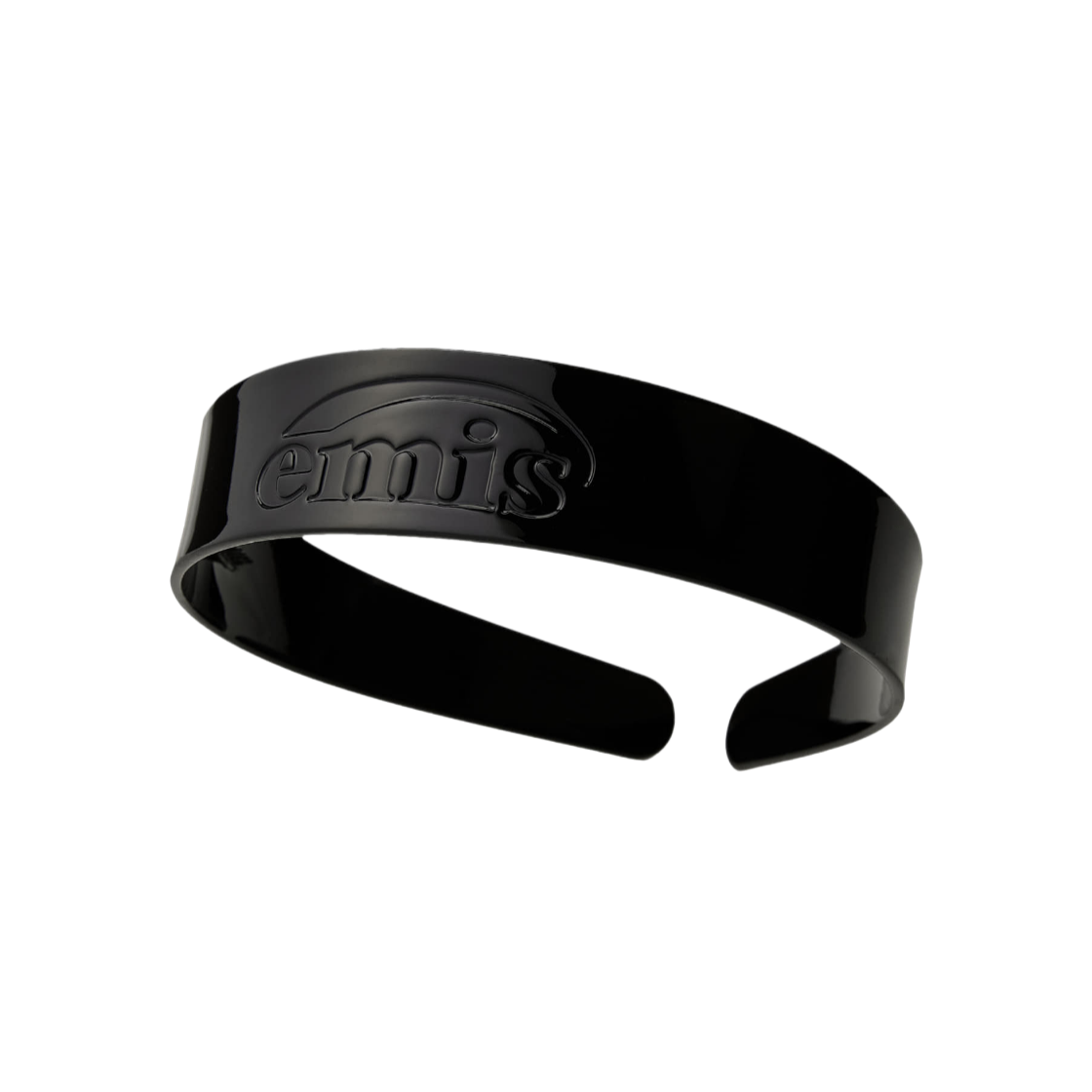(W) 이미스 와이드 로고 헤어밴드 블랙((W) Emis Wide Logo Hairband Black) - 1