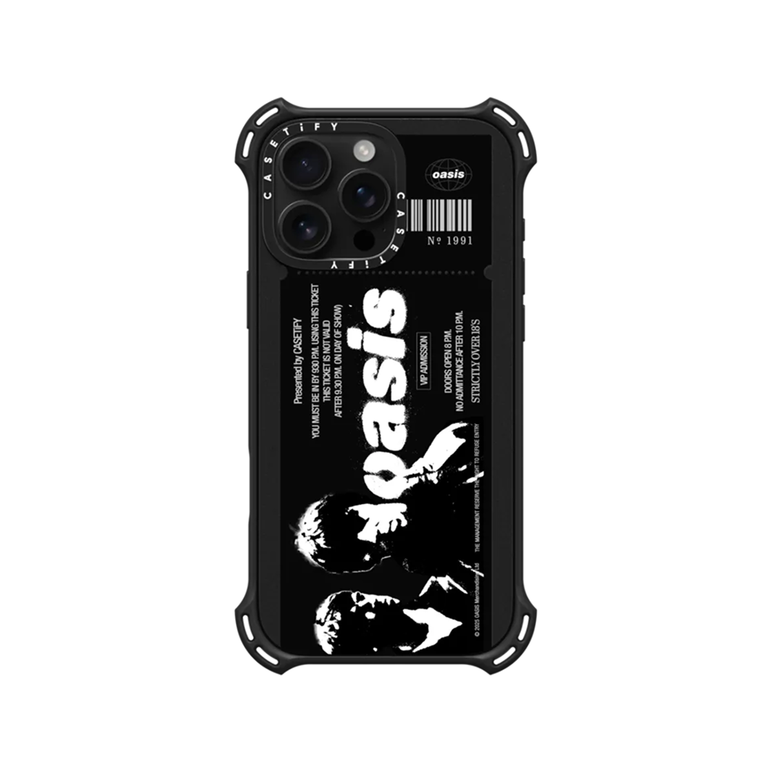 케이스티파이 x 오아시스 티켓 맥세이프 바운스 케이스 매트 블랙(Casetify x Oasis Ticket Magsafe Bounce Case Matte Black) - 2