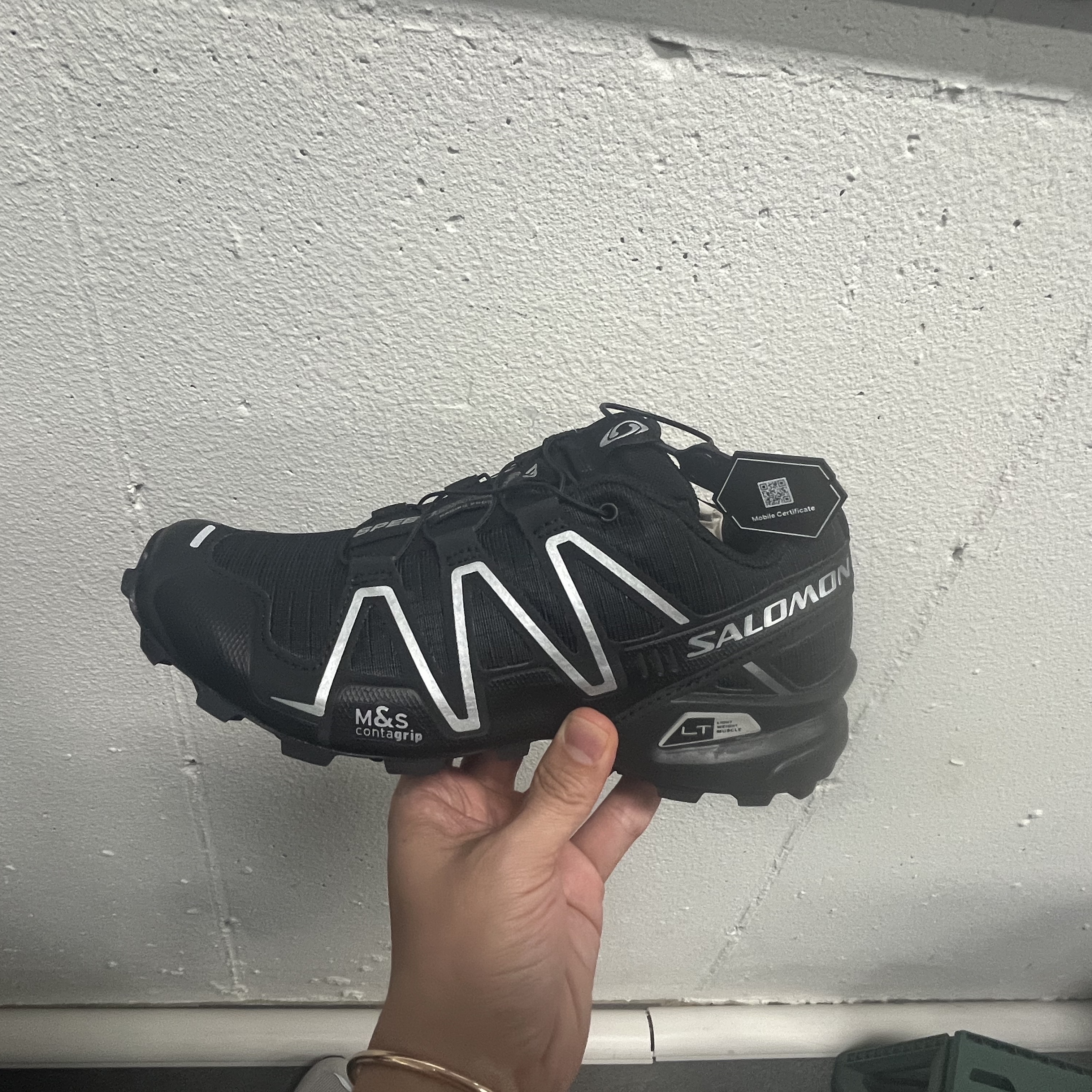 Salomon Speedcross 3 Black Silver 착용 스타일