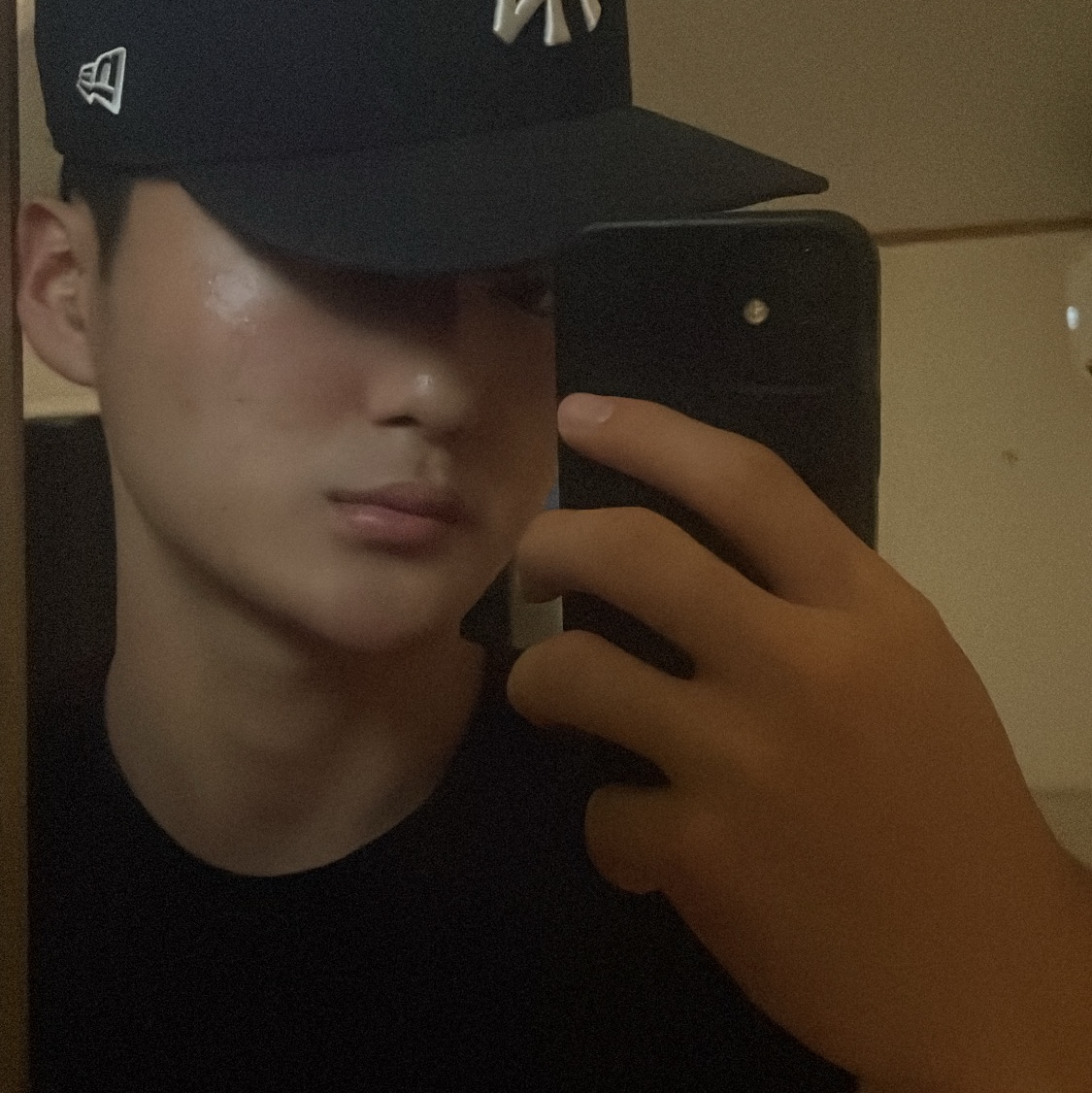 New Era 59Fifty MLB Authentic New York Yankees Game Navy 착용 스타일 - 2
