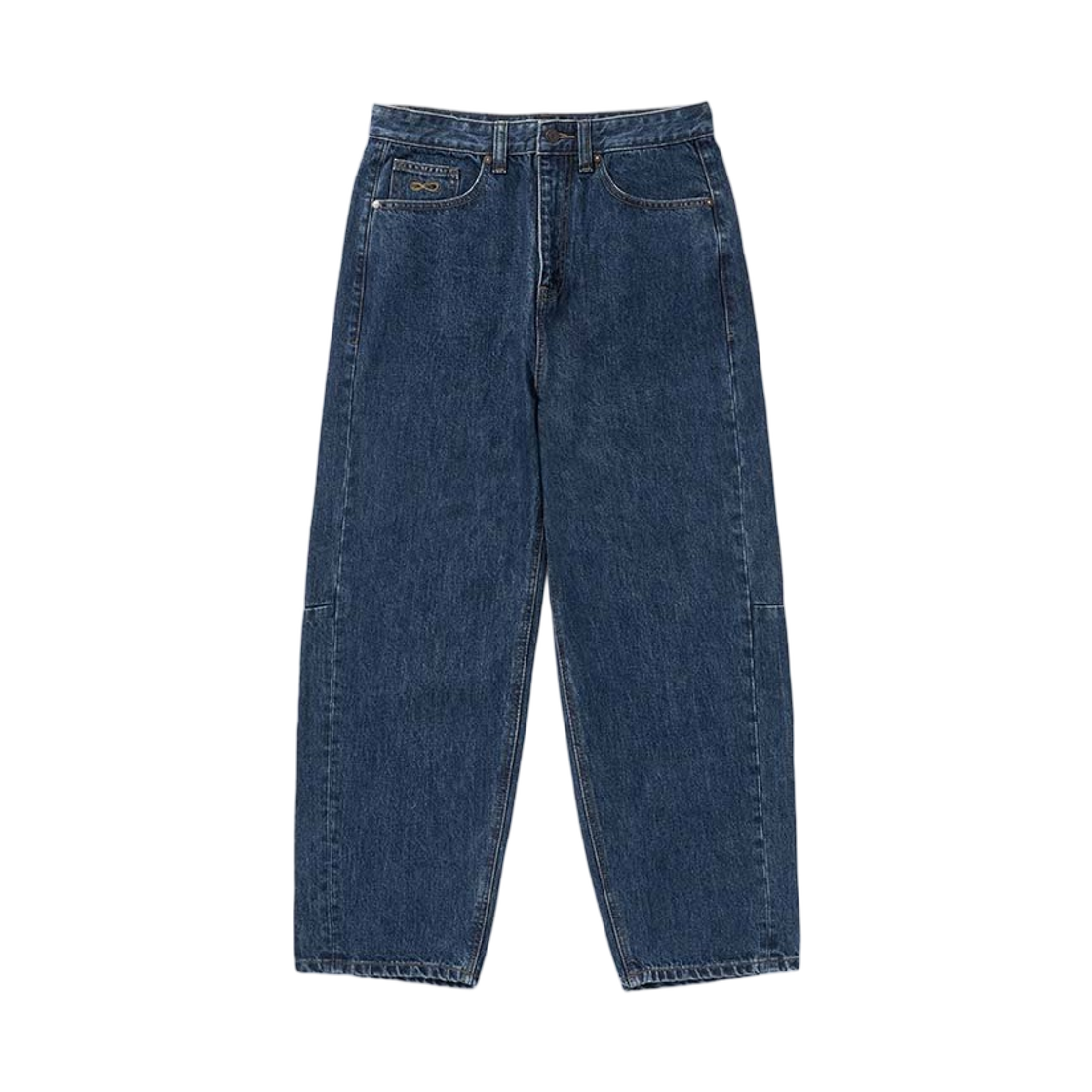 플랙 이집트 데님 커브드 와이드 데님 팬츠 P53 미드 블루(PLAC Egypt Denim Curved Wide Denim Pants P53 Mid Blue)