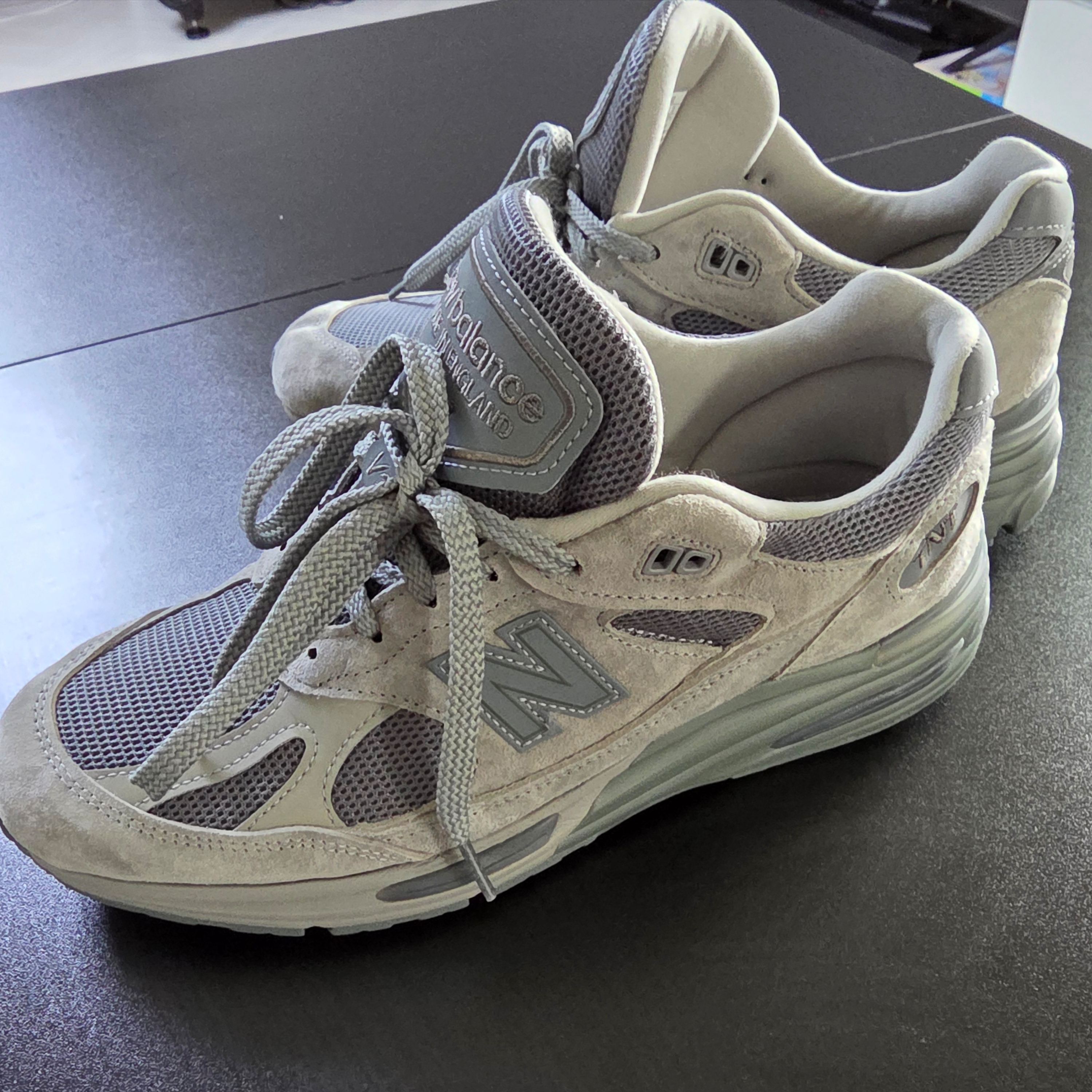 New Balance x Thisisneverthat 991v2 Made in UK Grey 착용 스타일
