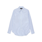 Edward Cuming Women Pin-Tuck Lung Shirt Pale Blue Navy - 25FW