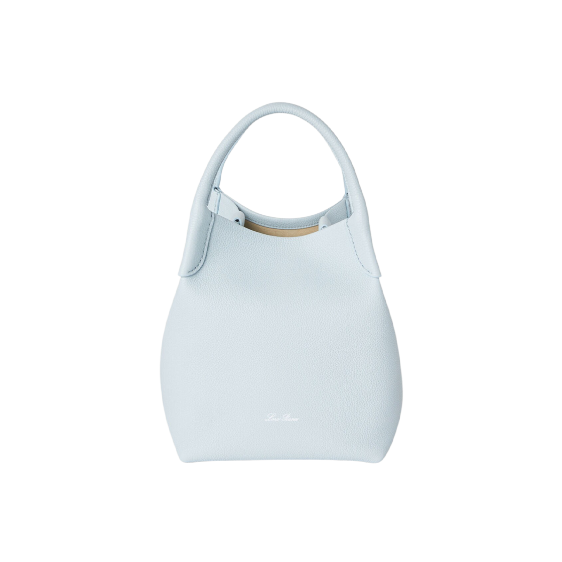 FAN8964-60HN Loro Piana Grained Calfskin Bale Small Bag Light Blue Belle