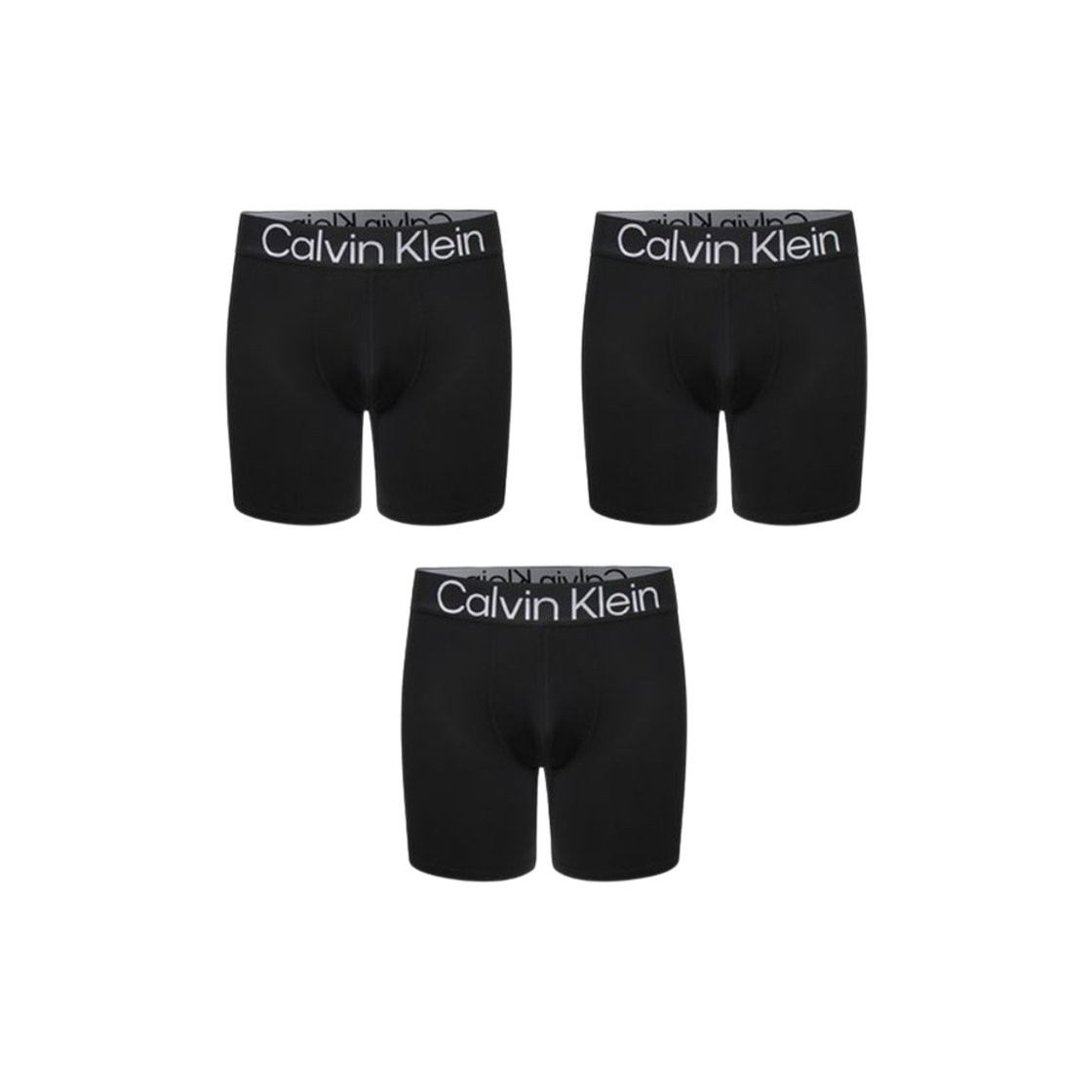 캘빈 클라인 볼드 로고 마이크로 스트레치 3팩 복서 브리프 블랙(Calvin Klein Bold Logo Micro Stretch 3-pack Boxer Brief Black) - 1