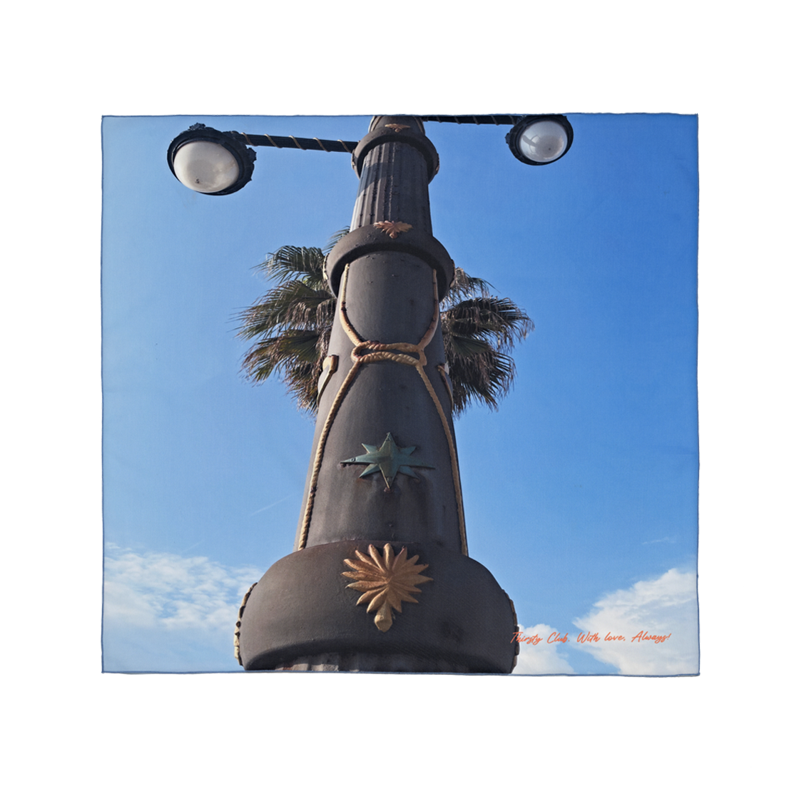 ACSCFSTL01 THIRSTY CLUB Scarf 003 - Sitges sky