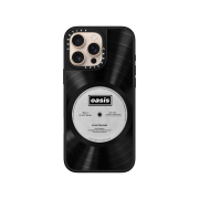 Casetify x Oasis Vinyl of Oasis Magsafe Mirror Case Black Mirror Black Bumper