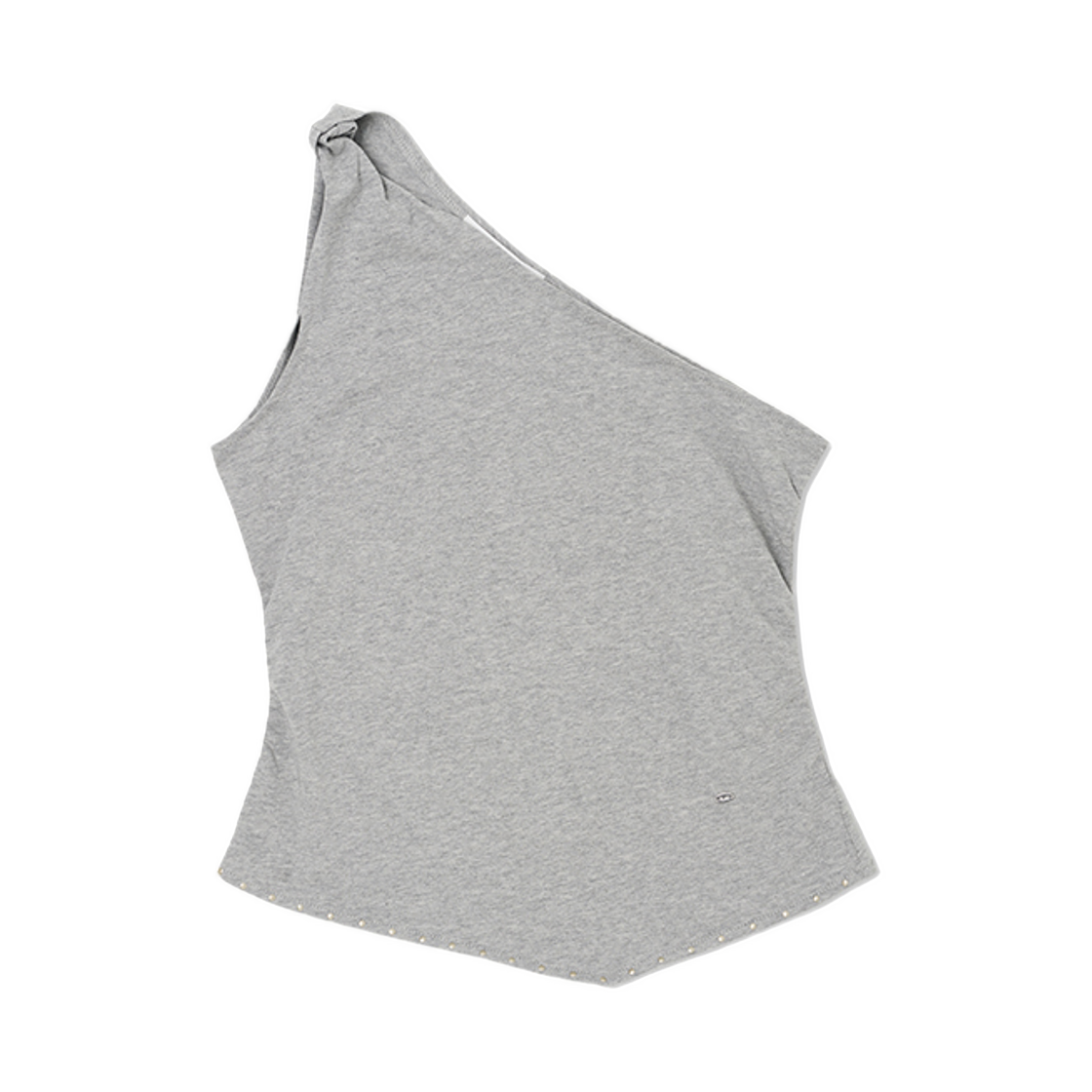 (W) 플랙 트위스트 숄더 슬리브리스 탑 그레이((W) PLAC Twist Shoulder Sleeveless Top Gray)