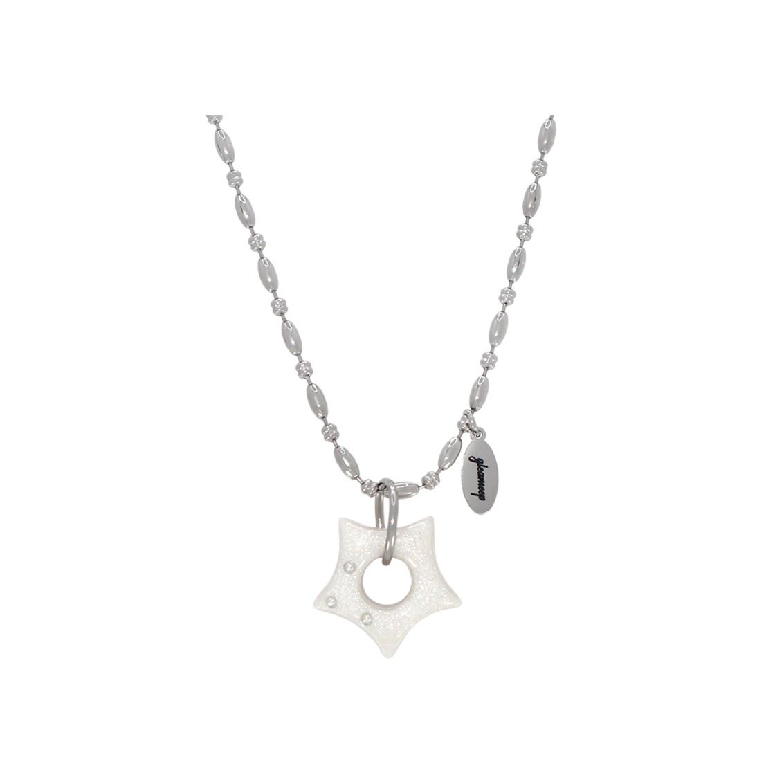글리밉 글리밍 리틀 스타 넥클리스 화이트 펄(Gleameep Gleaming Little Star Necklace White Pearl)