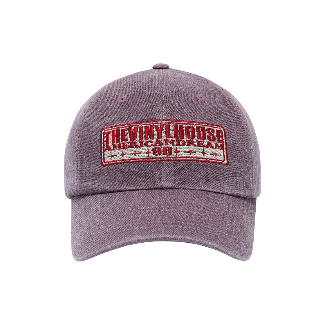 VH2FFUAB20APP Thevinylhouse Square Patch Ball Cap Purple