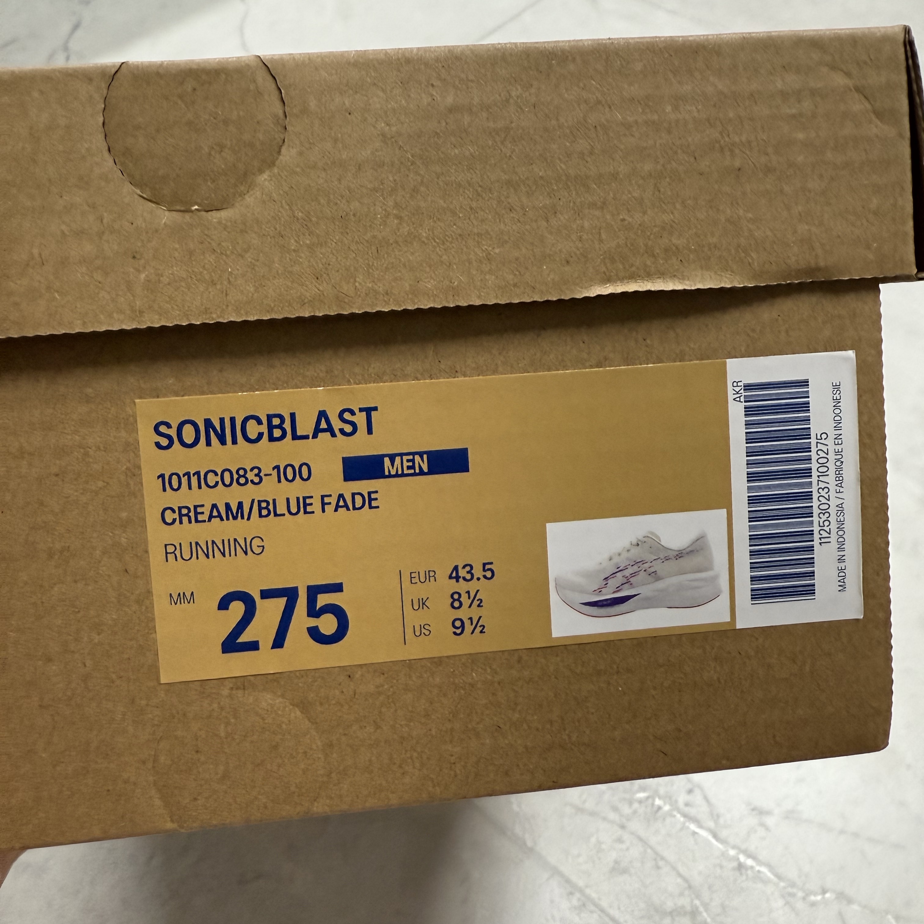 Asics Sonicblast Cream Blue Fade 착용 스타일 - 5