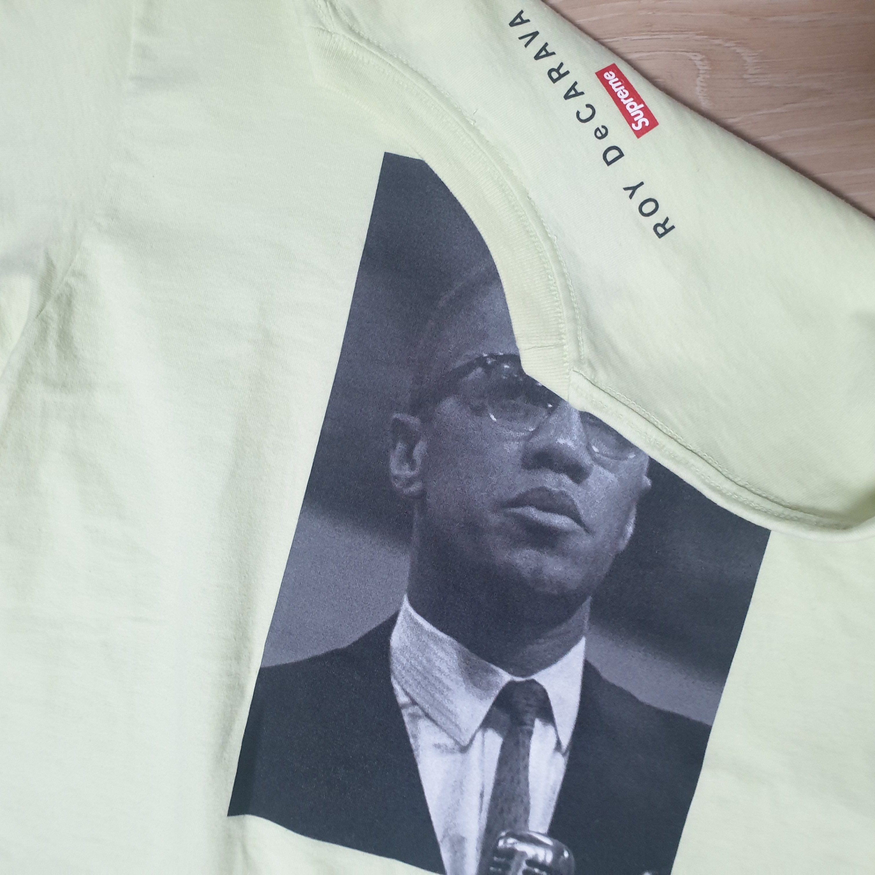 Supreme x Roy Decarava Malcolm X T-Shirt Pale Mint - 22SS 착용 스타일