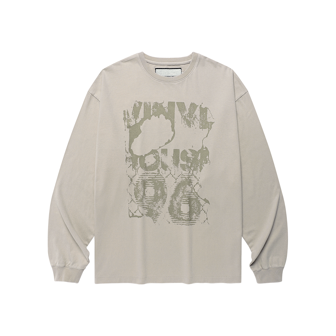 더바이닐하우스 다이드 롱슬리브 티셔츠 베이지