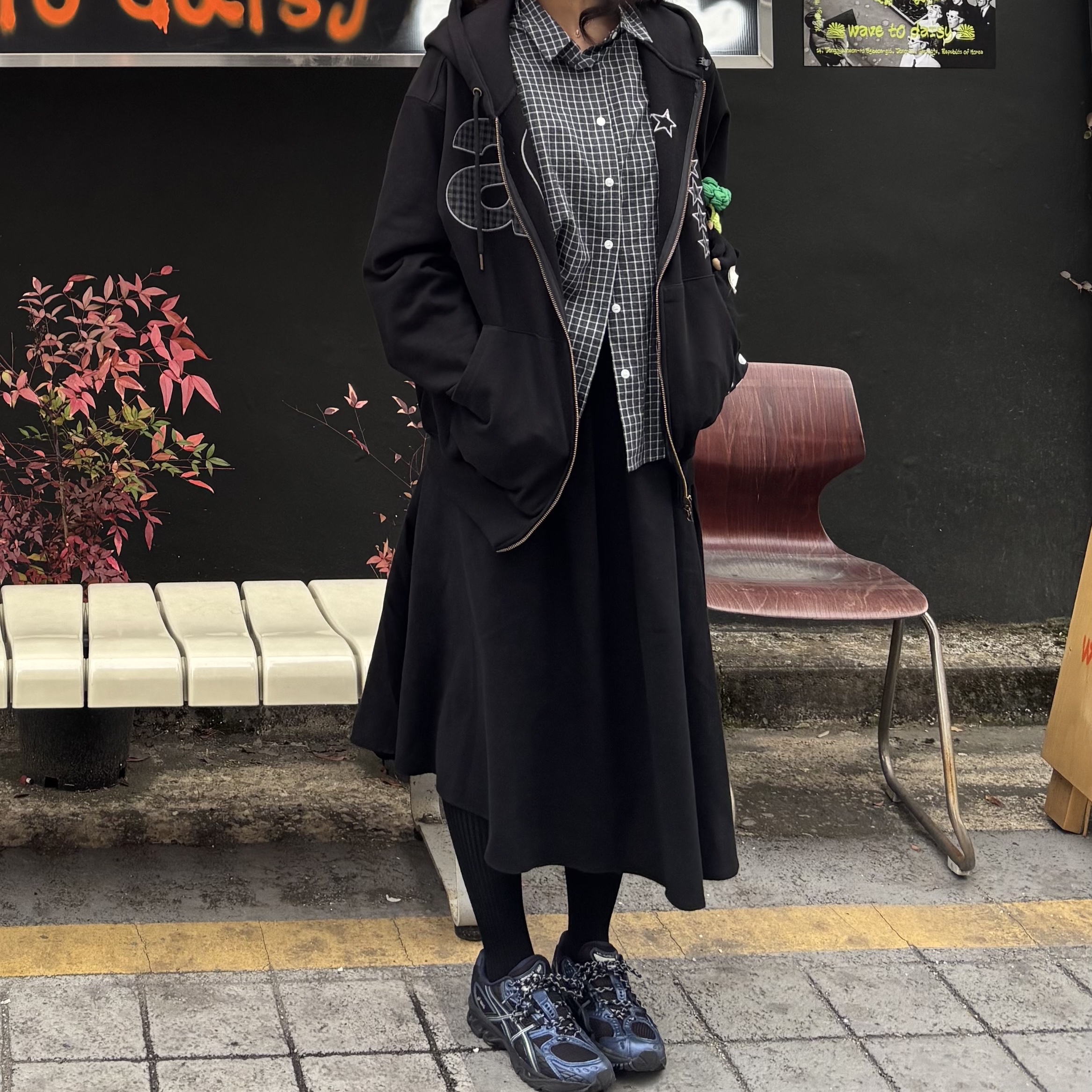Asics Gel-Nimbus 10.1 Black Grand Shark 착용 스타일