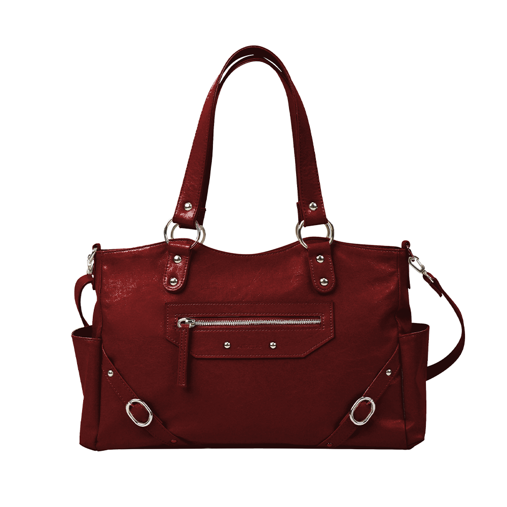 아노에틱 스터드 링 백 레드(Anoetic Stud Ring Bag Red)
