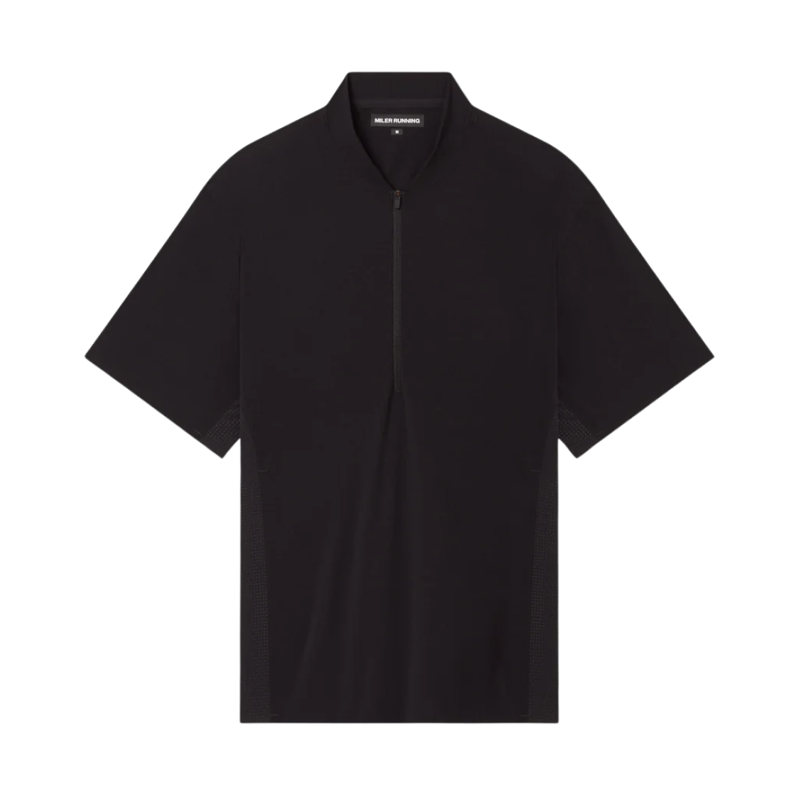 마일러 러닝 더트 러닝 1/2 집 숏슬리브 티셔츠 블랙(Miler Running Dirt Running 1/2 Zip SS T-Shirt Black) - 1