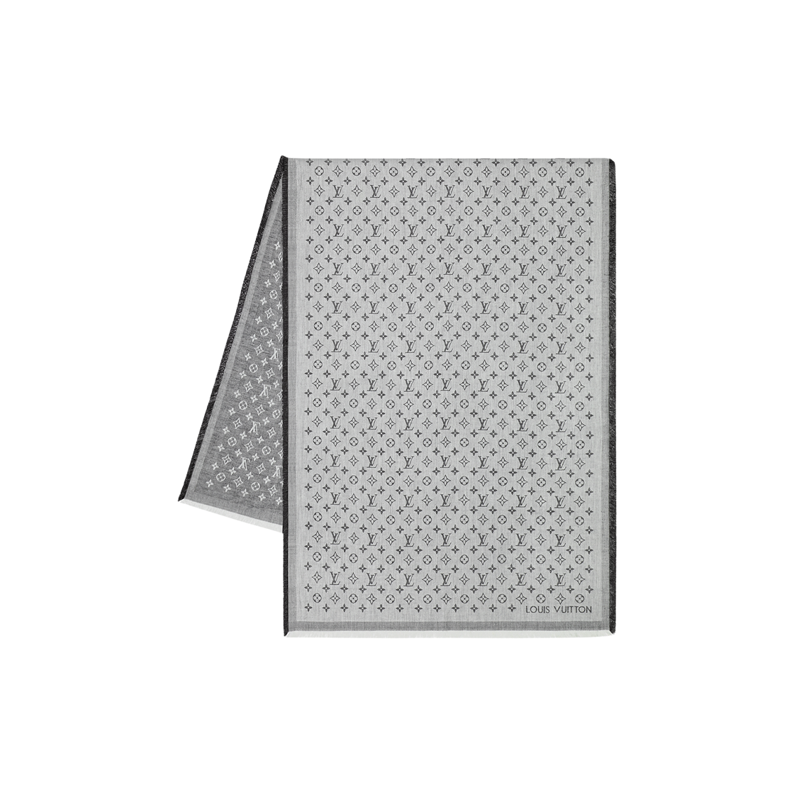 M71619 Louis Vuitton Monogram Essential Stole Grey