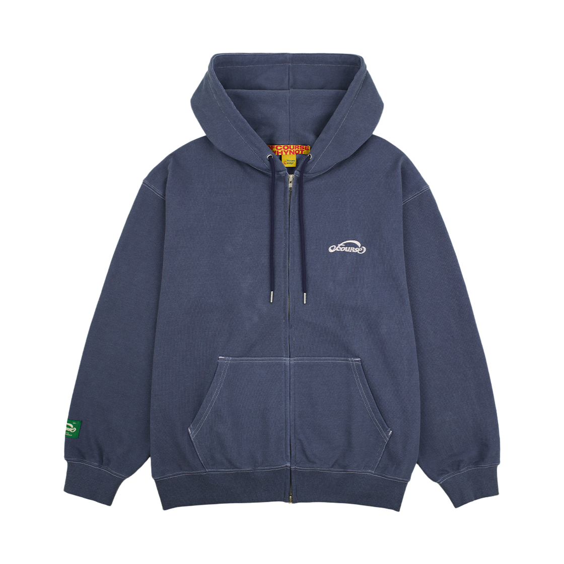 오브콜스와이낫 하아트펠트 피그먼트 후디 집업_네이비(ofcoursewhynot Heartfelt Pg Hoody Zip_Navy)