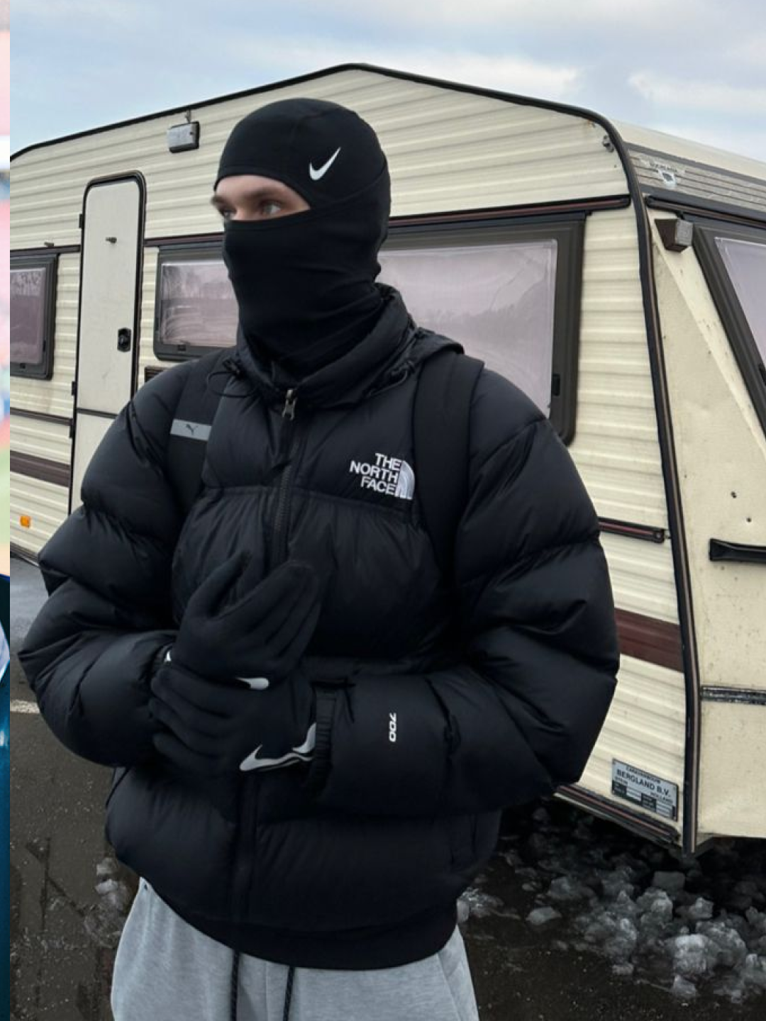 The North Face On Ball Jacket Black, (W) The North Face White Label Novelty Nuptse RDS Down Jacket Cocoa Brown 착용 스타일 - 4