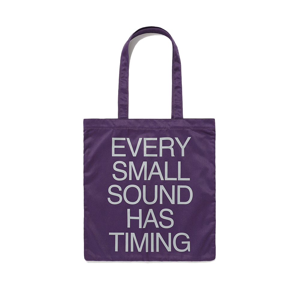 IK2FFMAB40APP ISTKUNST Text Tote Bag Purple