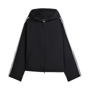 Y-3 Hooded 3-Stripes Track Top Black