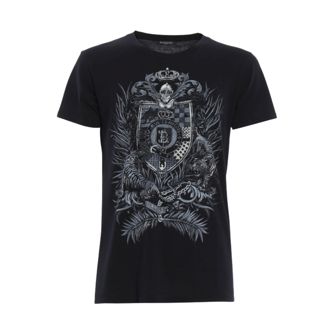 발망 타이거 프린트 티셔츠 블랙(Balmain Tiger Print T-Shirt Black)