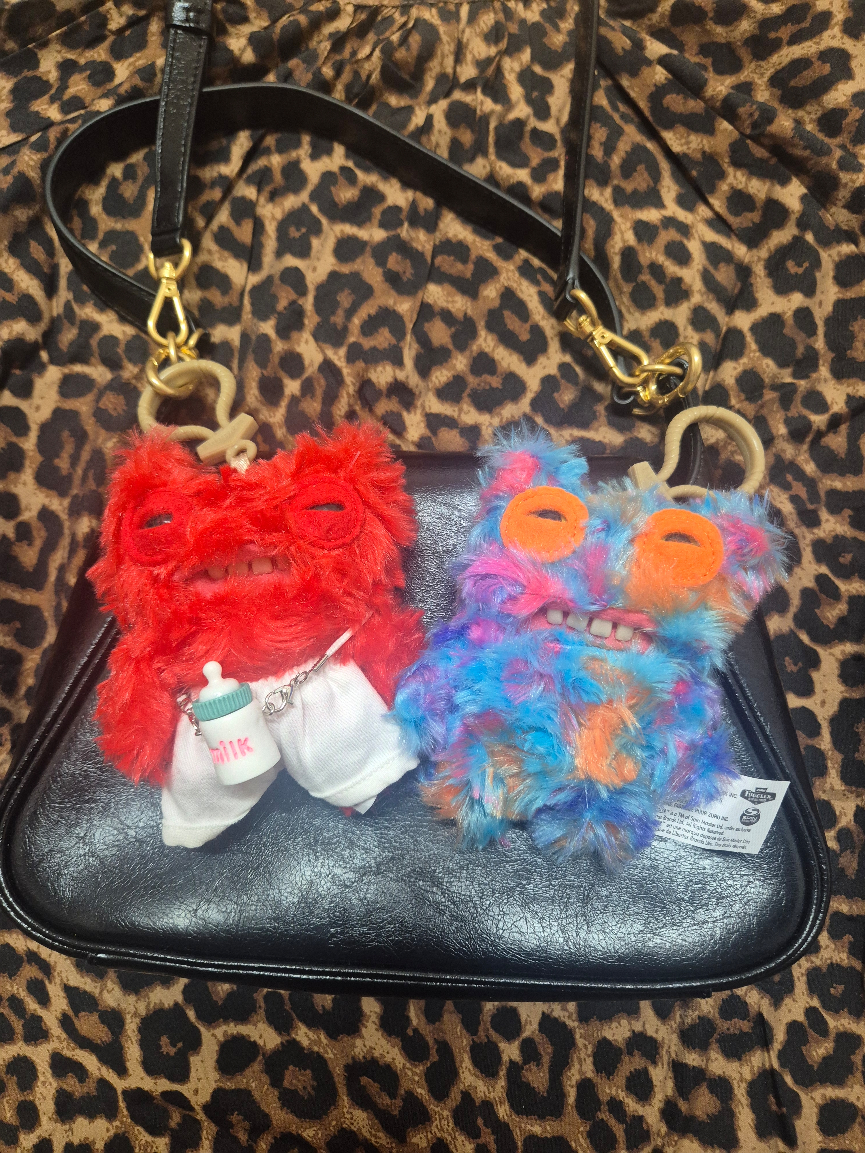 Fuggler Munch Munch Keyring Red, Fuggler Button Keyring Mix 착용 스타일