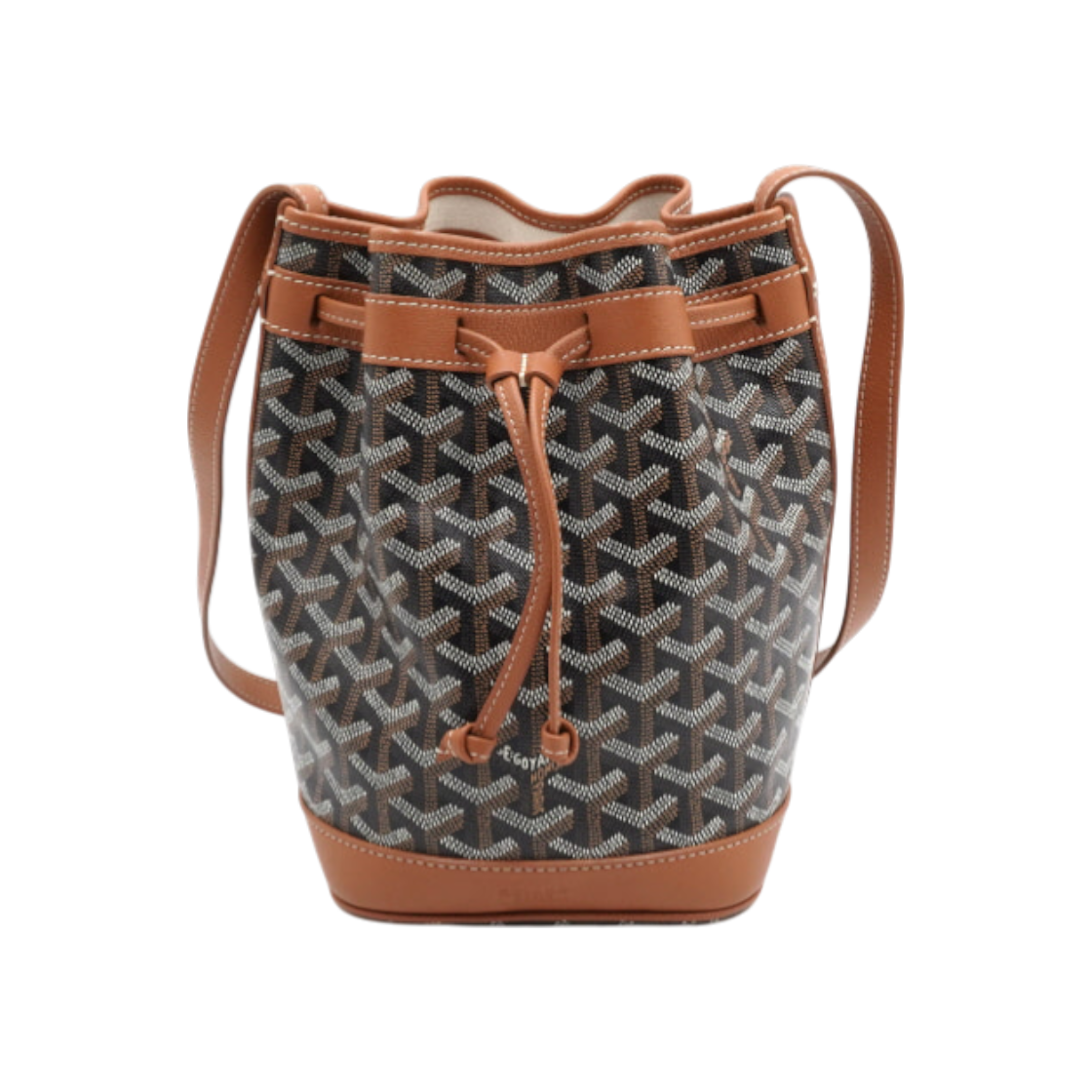 고야드 쁘띠 플로 블랙 탄 버킷 숄더백 겸 크로스백(Goyard Petit Flot Black Tan Bucket Shoulder and Crossbody Bag)