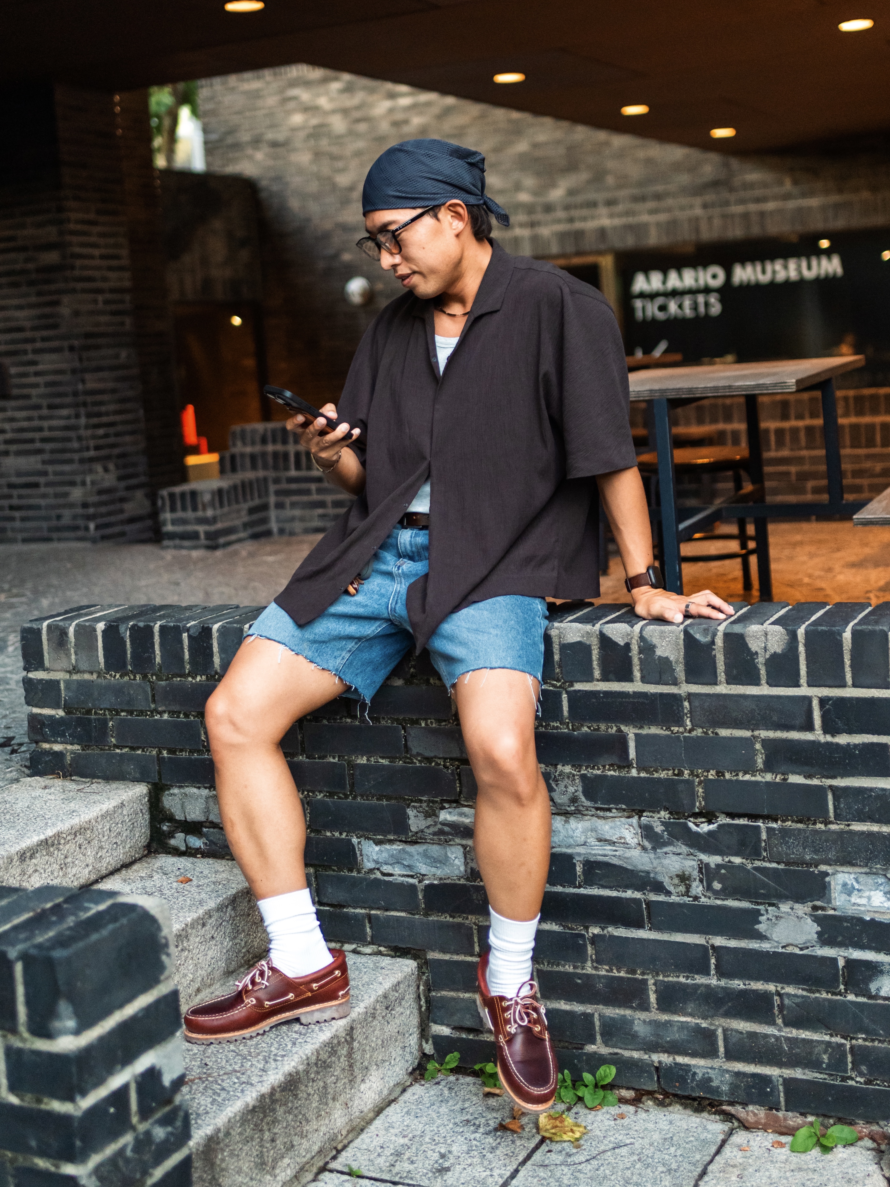 Timberland Authentic 3-Eye Classic Lug Burgundy - Medium 착용 스타일 - 2