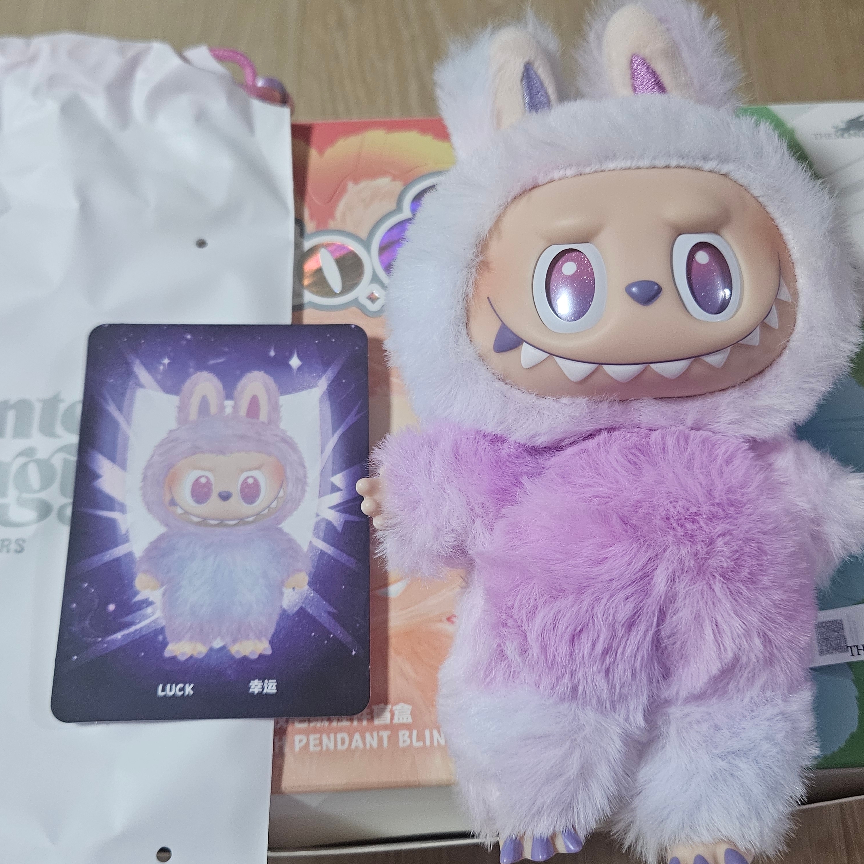 Pop Mart Labubu The Monsters Highlight Series Luck Keyring (Opened Case) 착용 스타일