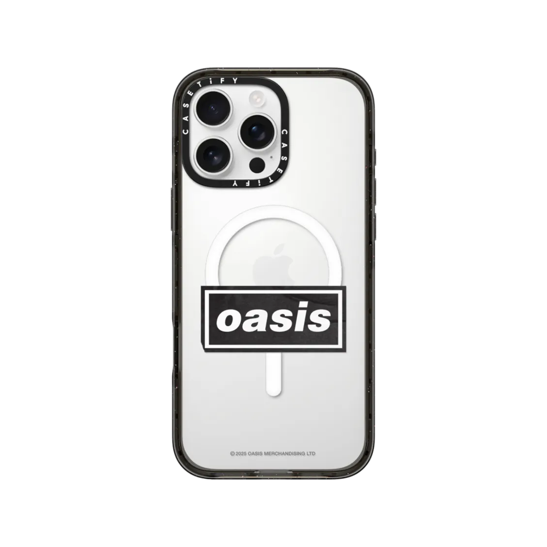 케이스티파이 x 오아시스 로고 맥세이프 임팩트 케이스 매트 블랙(Casetify x Oasis Logo Magsafe Impact Case Matte Black) - 2