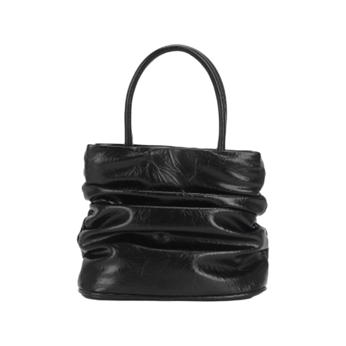 쿼터브 오르브 셔링백 - 블랙(QUARTEVV Orbe Shirring Bag - Black)