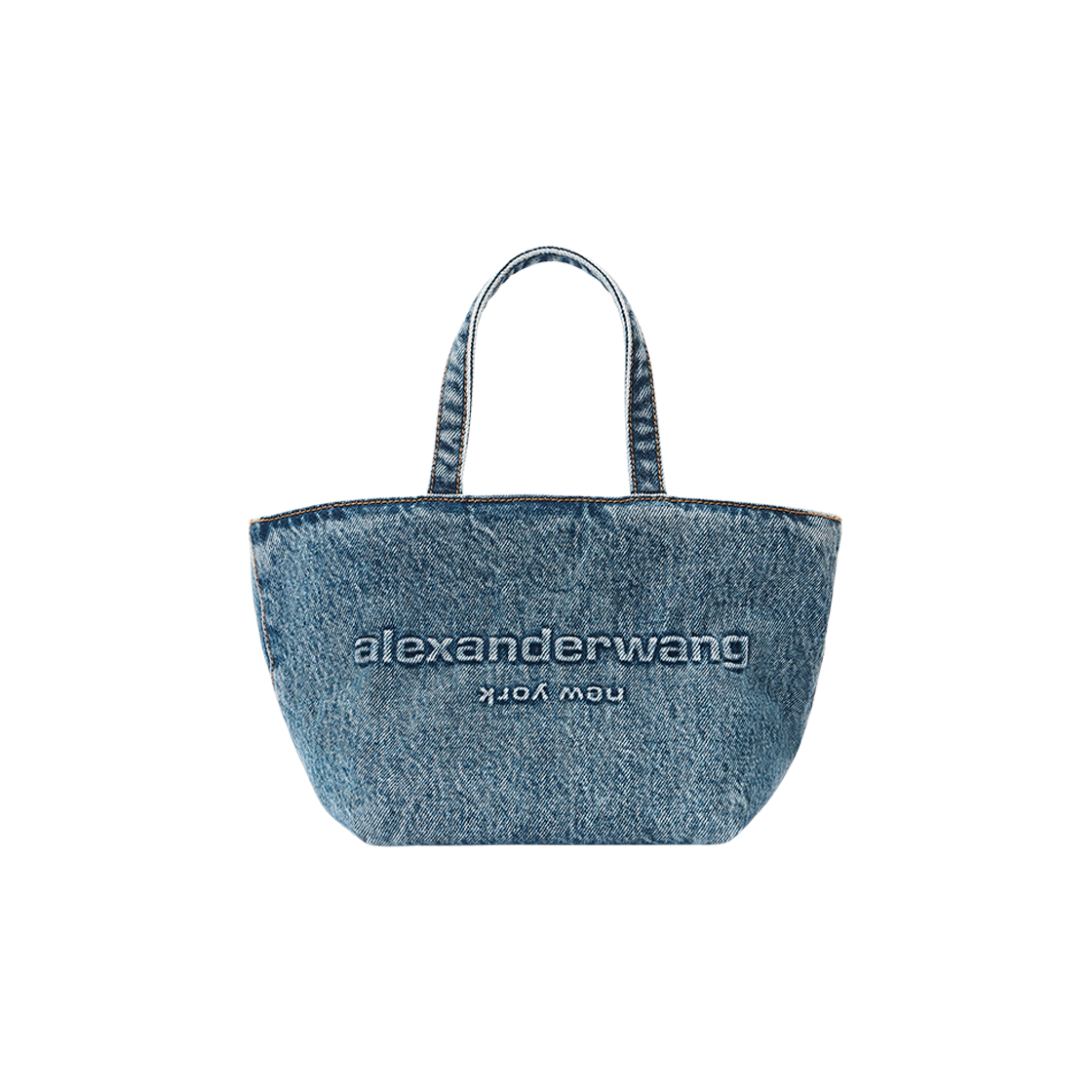 20125T45T473 Alexander Wang Punch Small Tote Bag Vintage Medium Indigo