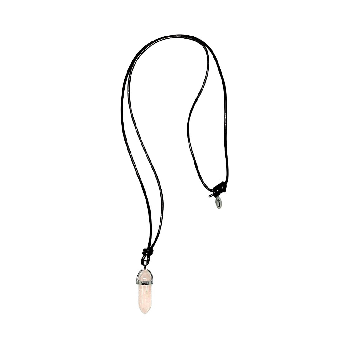 글리밉 보헤미안 젬스톤 넥클리스 클리어 핑크(Gleameep Bohemian Gemstone Necklace Clear Pink)