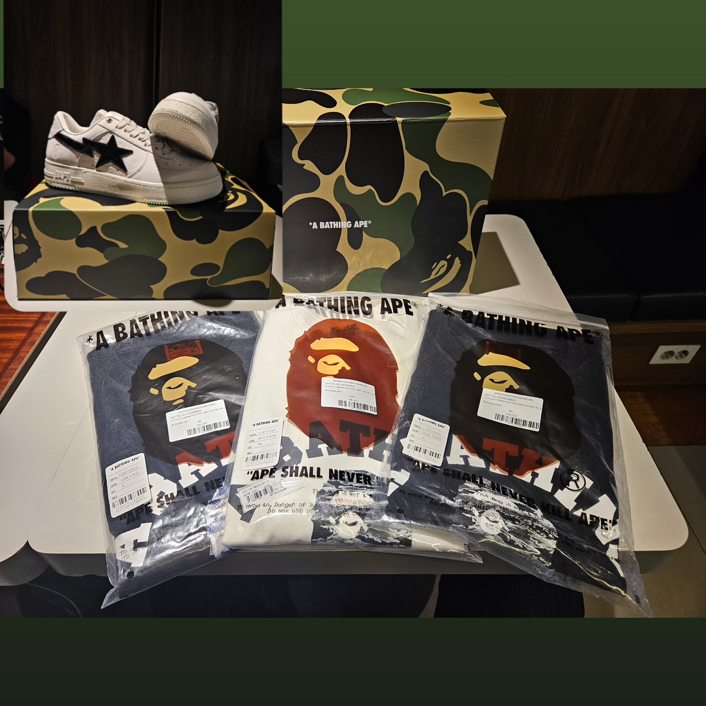 BAPE Sta #4 M2 White 착용 스타일 - 4