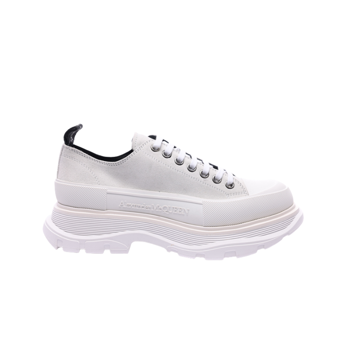 알렉산더 맥퀸 트레드 슬릭 레이스업 화이트 블랙(Alexander McQueen Tread Slick Lace-Up White Black)