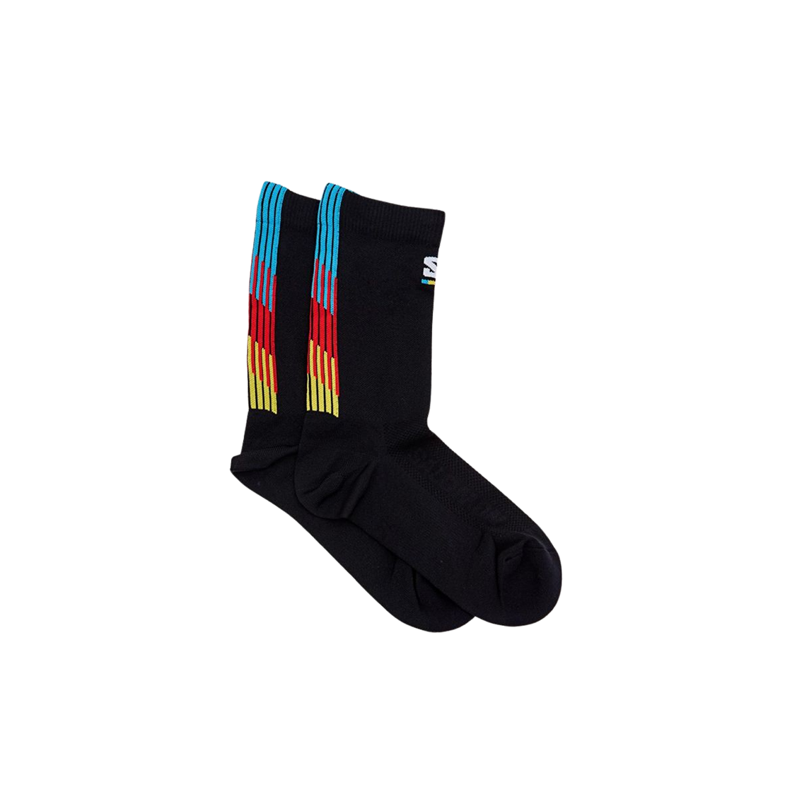살로몬 어드밴스드 펄스 레이스 플래그 크루 삭스 블랙(Salomon Advanced Pulse Race Flag Crew Socks Black) - 1