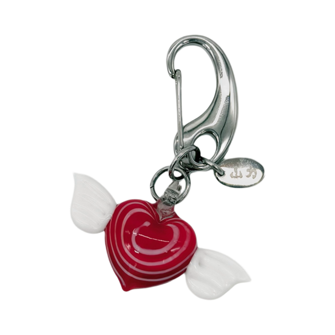 산리 레드 엔젤 하트 키링(SANLI Red Angel Heart Keyring)
