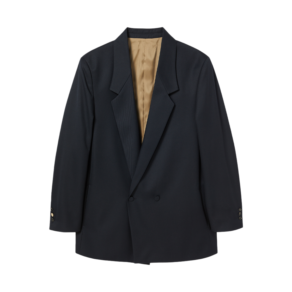 NV25FAJK01NV N ARCHIVE Soft Gabardine Easy Tailored Wool Jacket Navy