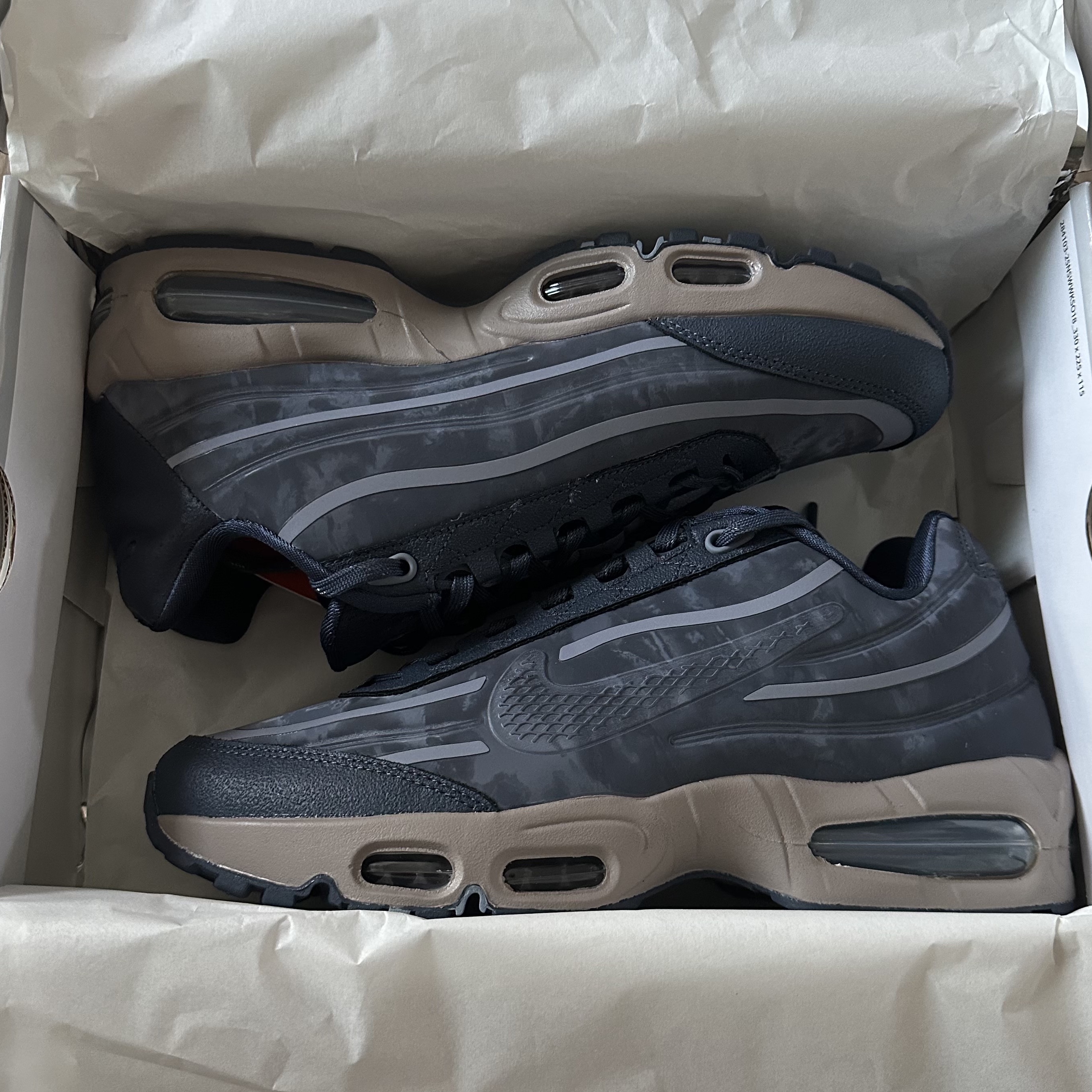 Nike x Worksout Air Max 95 Thunder Blue Summit White 착용 스타일 - 4