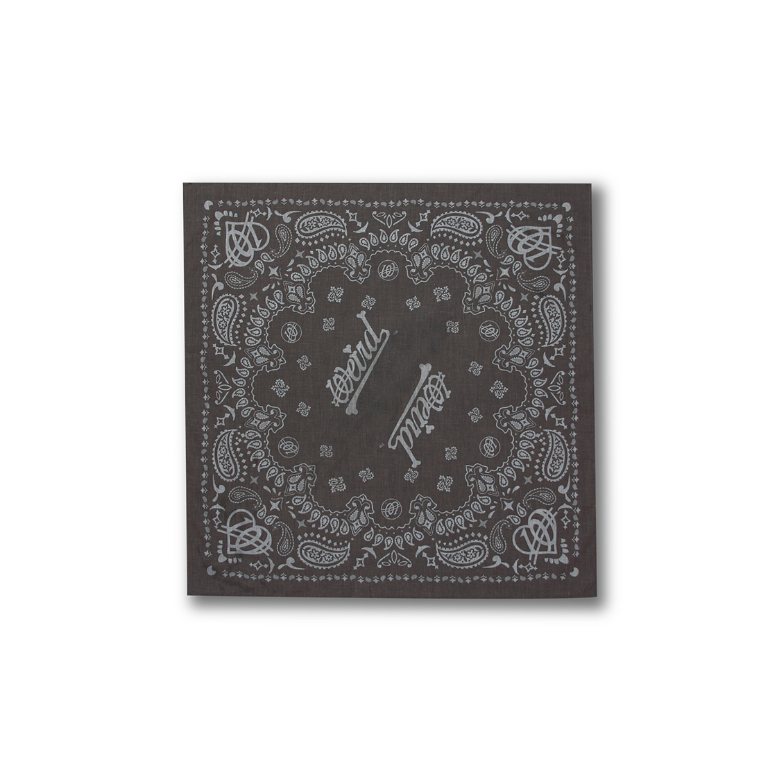 W251ACC97-BLK WEIRD WORLD BORN TO BE PAISLEY BANDANA - BLACK