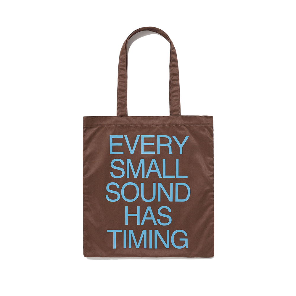 IK2FFMAB40ABR ISTKUNST Text Tote Bag Brown