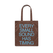 ISTKUNST Text Tote Bag Brown