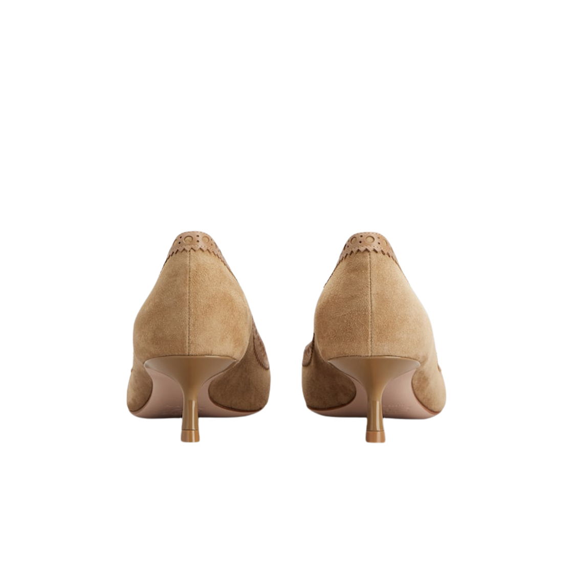 (W) 로저 비비에 비브 인 더 시티 스웨이드 펌프스 브라운((W) Roger Vivier Viv in The City Pumps in Suede Brown) - 2