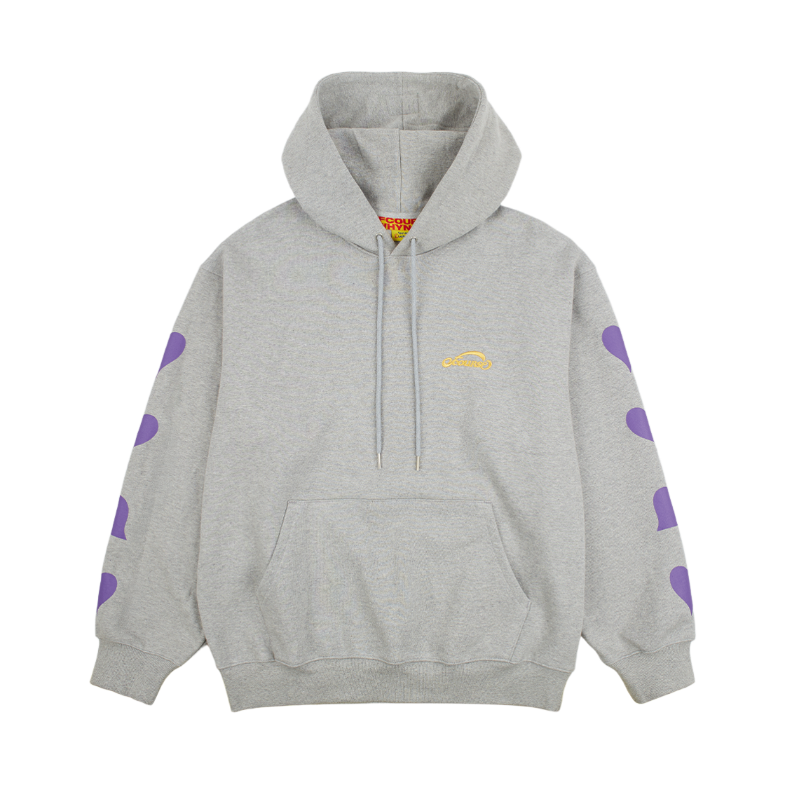 오브콜스와이낫 러빙 엠브레이스 후디_멜란지 그레이(ofcoursewhynot Loving Embrace Hoody_Melange Grey)