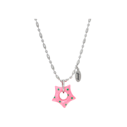 Gleameep Gleaming Little Star Dot Necklace Green Dot Pink
