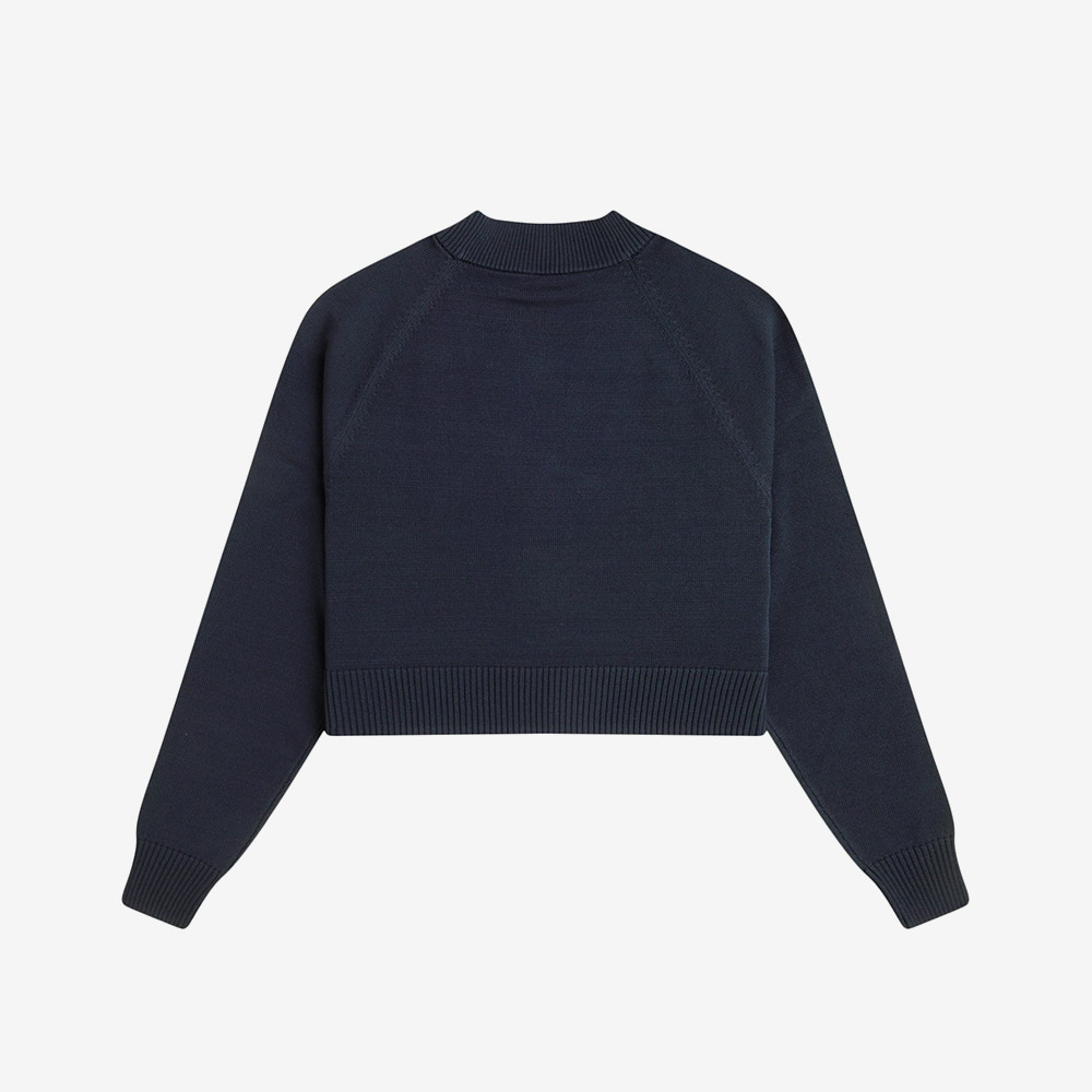 프레드 페리 우먼스 케이블 니트 가디건 네이비(Fred Perry Womens Cable Knit Cardigan Navy Snow White) - 6
