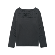 Thevinylhouse Loose Fit Unbalance LS Tee Charcoal